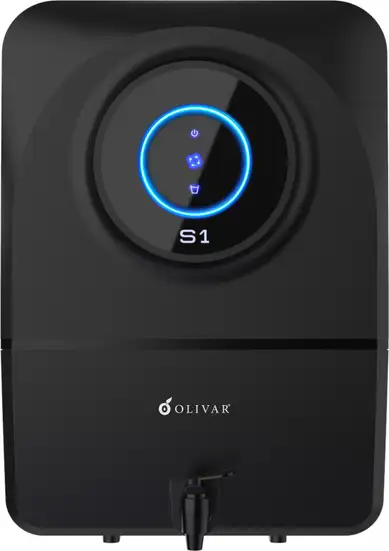 OLIVAR S1 Smart RO Water Purifier 8L in Black with Mobile App Control
